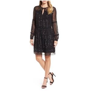 Velvet by Graham & Spencer Lurex Chiffon Dress